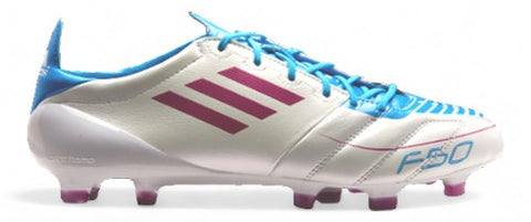 adidas F50 adiZero II Leather FG "White/Pink/Blue"